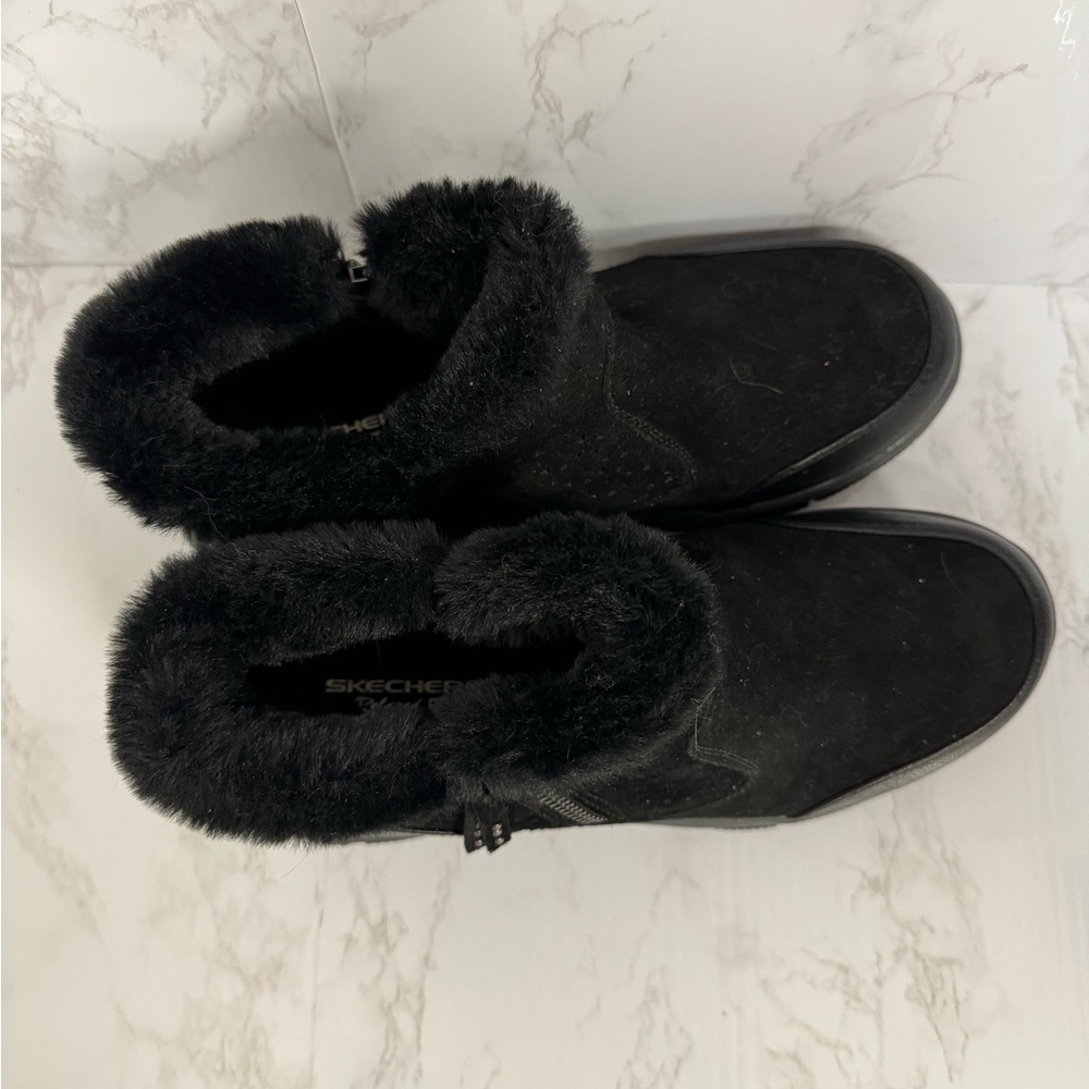 Skechers Air Cooled Memory Foam Faux Fur Winter Boots - Picture 5 of 6